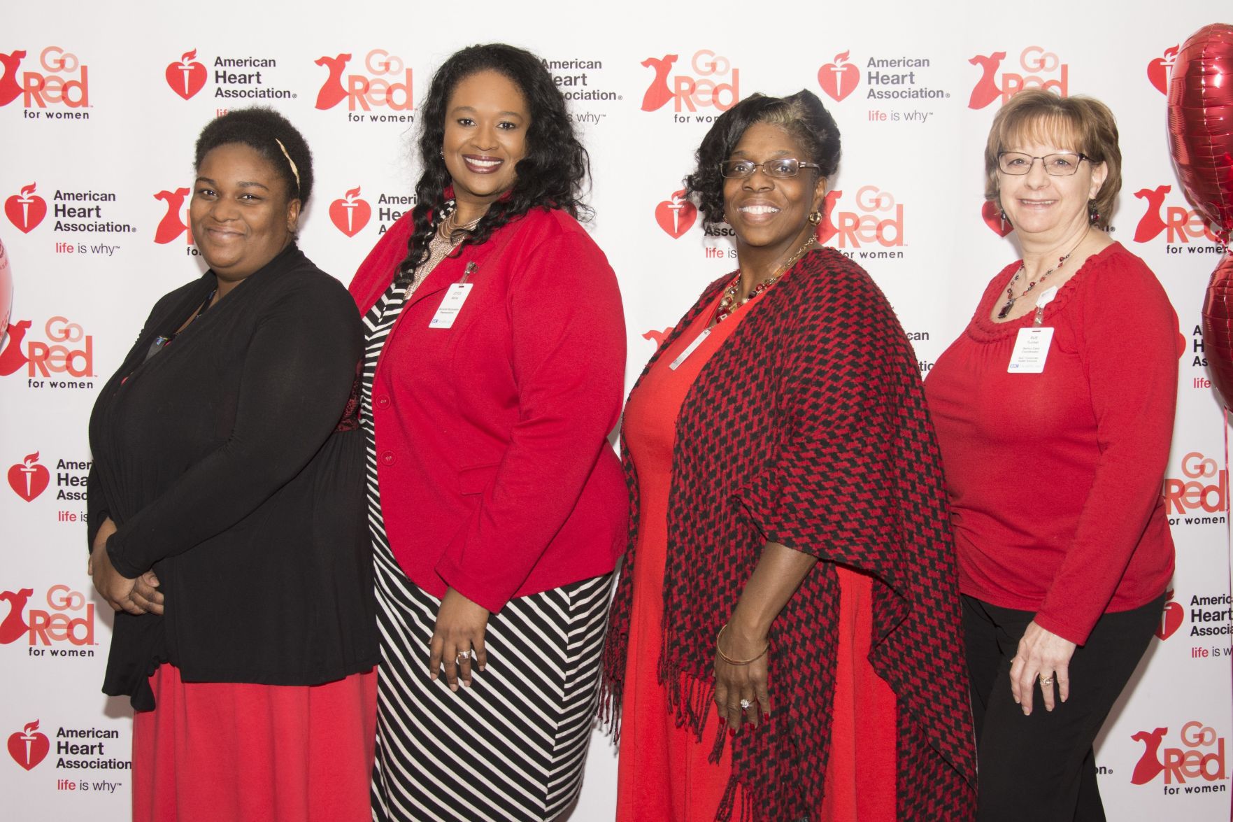 Joyce Akins, Angelina Richardson, Bertha Morris, Sue Turner